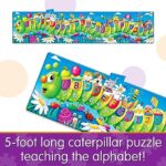 The Learning Journey Long and Tall Puzzles – ABC Caterpillar – 51 Piece, 5-foot-long Preschool STEM Puzzle – Educational Gifts for Boys & Girls Ages 3 and Up (434536)