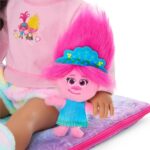 American Girl x DreamWorks Trolls Truly Me 18-inch Doll Accessories Rainbow Stripe Sleeping Bag & Plush Set, 2 pcs, Ages 6+