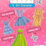 Cut Out Paper Dolls for Girls: 5 Fashion Activity Book for Girls Ages 8 -12 With Clothes & Dress Up