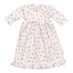 Sophia’s 18″ Doll White Long-Sleeved Floral Print Nightgown