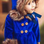 The Queen’s Treasures 18″ Doll Clothes Outfit, Blue Velvet 1800’s Style Polyester-Fur Trimmed Coat, Hat, and Hand Warmer, Compatible for Use with American Girl Dolls, Doll NOT Included