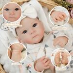 Lifelike Reborn Baby Dolls – 20Inch Soft Vinyl Realistic Newborn Baby Dolls Poseable Real Life Baby Girls Dolls with Doll Accessories and Gift Box for 3+ Year Old Girls Kids