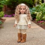 DreamWorld Collections – Romantic Melody – 3 Piece Outfit – Tunic, Leggings and Boots – Clothes Fits 18 Inch Doll (Doll Not Included)