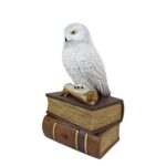 World of Wonders Wizard School White Owl Sculpture Decorative Box with Lid | Knick Nacks for Shelves and Owl Decor | Home Decor for Table Top | Book Lover Gift – 9″