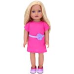 Sophia’s Everyday Girl Collection Posable 18” All Vinyl Doll Chloe with Blonde Hair, Blue Eyes and Light Skin Tone