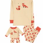 Leveret Kids & Toddler Pajamas Matching Doll & Girls Pajamas 100% Cotton Pjs Set (Fox, 8 Years)