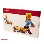 Moover Miniature Doll Pram, Natural Wood – Fits Very Small Dolls up to 7″ Tall