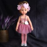 Girl Dolls with Freckle on Face Dolls Toy for Girl Handmade 14 Inch Dolls with Full Dresses Removable Accessories Best Gift for for Kids Boys&Girls 2+ Year Old and Adult