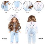 18 Inch Doll Clothes -Onesie Pajamas Fit 18 inch American Girl Doll?Our Generation Doll and More (3sets)