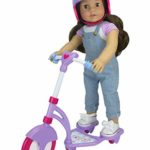 Sophia’s Doll Scooter & Helmet Set Made, 18″ Dolls Accessories Fit for American Girl Dolls, 2 PC. Doll Helmet & Scooter Set, 18″ Doll Furniture