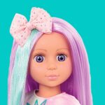 Glitter Girls – Luma 14-inch Posable Doll with Hair Extension & Pink Hair Bow, Hair Clips, and Colorful Outfit – Toys, Clothes, and Accessories for Kids Ages 3 and Up