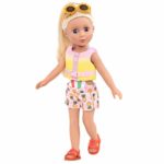 Glitter Girls by Battat – Bright as The Sun! – 14″ Deluxe Swimsuit Doll Outfit – Toys, Clothes, & Accessories for Girls Ages 3 & Up, Brown