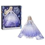 Disney Princess Style Series Holiday Elsa Doll, Fashion Doll Accessories, Collector Toy for Kids 6 and Up , White