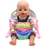 ZWOOS Baby Doll Carrier Backpack and Nappies, Doll Accessories Set for 14-18 inch Dolls