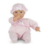 Melissa & Doug Mine to Love Jenna 12-Inch Soft Body Baby Doll, Romper and Hat Included, Wipe-Clean Arms & Legs, 12.5″ H x 7.2″ W x 4.7″ L