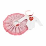 Emily Rose 18 Inch Doll Clothes and Accessories | Valentine’s Love Tutu Doll Outfit, Includes Matching Headband | Doll Clothes Compatible with American Girl and Similar Dolls