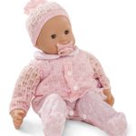 Gotz Maxy Muffin 16.5″ Bald Baby Doll with Blue Sleeping Eyes in Pink Romper and Hat