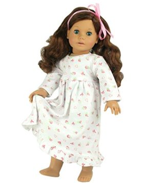 18 Inch Dolls Clothes Nightgown fits American Girl Dolls, Print Knit ...