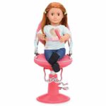 Our Generation Pink Salon Chair with Hearts For 18″ Doll