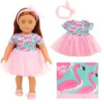 BARWA Doll Clothes and Accessories for 18 inch Girl Dolls Mermaid Casual Tutu Dress, Outfits, Swimsuit, Underwear… (C: Tutu Dress)
