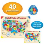 The Learning Journey Lift & Learn Puzzle – USA Map Puzzle for Kids – Preschool Toys & Gifts for Boys & Girls Ages 3 and Up – United States Puzzle for Kids – Award Winning Toys