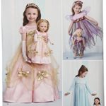 SIMPLICITY 1305 GIRL & 18″ DOLL PRINCESS FAIRY SEWING PATTERN