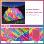 K.T. Fancy 8 PCS 18 Inch Girl Dolls Camping Tent Set Clothes and Accessories Including Doll Tentage, Sleeping Bag, Doll Clothes, Shoes, Eye mask, Pillow, Neck Pillow