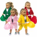 WensLTD Clearance! 4PCS ifestyle Sportswear Suit for 18 Inch American Girl Doll Accessory Girl’s Toy (Red)