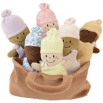 Creative Minds Plush Basket of Babies – 6 Pc Set for All Ages