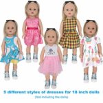 ZTWEDEN 40Pcs Doll Clothes and Accessories for 18 Inch Girl Doll Including 18” Baby Dolls Wear Clothes Suit Dress Bikini Underwear Glasses Bag Necklace Bracelet Dog for 18 Inch Girl Baby Doll