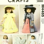 OOP McCall’s Pattern M4485. Historical Clothes + Bridal Outfit; Etc for 18″ Dolls Such As the American Girl Dolls