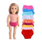 LuckDoll Underwear Fits 18″ American Girl Dolls Set 8 Different Colors, My Life Doll