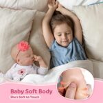 JIZHI Lifelike Reborn Baby Dolls – 0-3 Months Baby Soft Body Realistic-Newborn Baby Dolls Real Life Baby Dolls with Feeding Kit & Gift Box for Kids Age 3 + or Collection