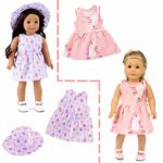 ebuddy 10-Sets Fashion Doll Clothes and Accessories with Popular Elements Horn Style,Unicon,Flamingo,Mermaid,Princess Dress for 18 inch American Girl Doll ,Our Generation Doll