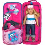 Sophia’s Doll Carrier Suitcase and Storage for 18 Inch Dolls, Hot Pink Polka Dot Travel Case for 18 In Dolls and Accessories | Doll Not Included