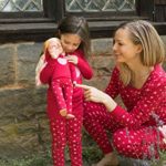 Leveret”Hearts” 2 Piece Matching Kid & Doll Pajama Set 100% Cotton (2T-8Y) (7-8 Years, With Doll Pj’s)