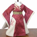 Cersei Game of Thrones inspired Fits 18″ American Girl Dolls, Brocade Dress with Lion embroidery,