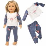 Theshy Cute Sleepwear Pajamas Nightgown for 18 inch Our Generation American Girl Doll Sleepwear Pajamas Fits 18 Inches American Girl Dolls