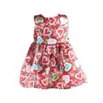 MagiDeal Fashion Sleeveless Party Dress w/ Heart Printed for 18 Inch American Girl Our Generation Doll