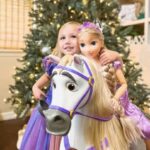 Disney Princess Rapunzel Doll Playdate 32” Tall & Poseable, My Size Articulated Doll in Purple Dress, Comes with Brush to Comb Her Long Golden Hair, Flower Garland Hairband & Hair Pins